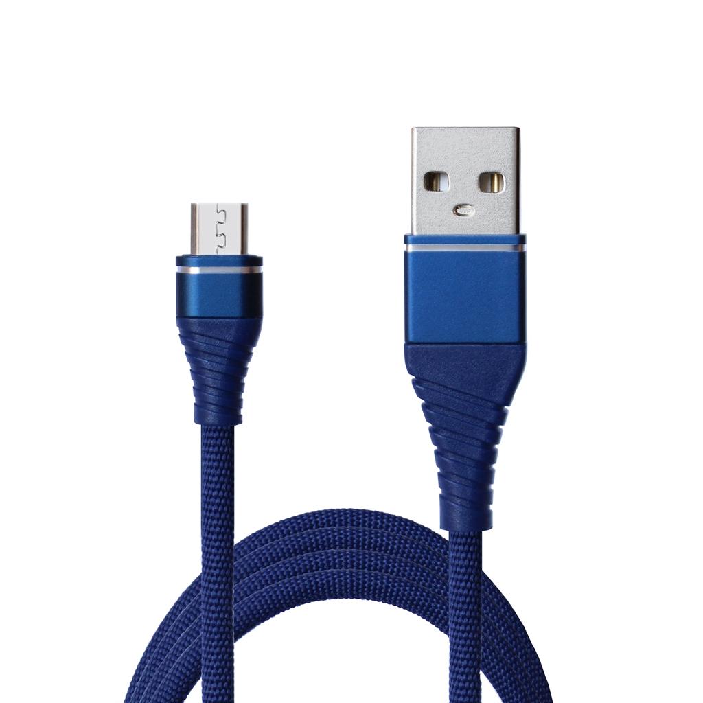 Кабель Grand-X USB-microUSB, Cu, 2.1A, 1.2м Blue (NM012BL) в Миколаєві