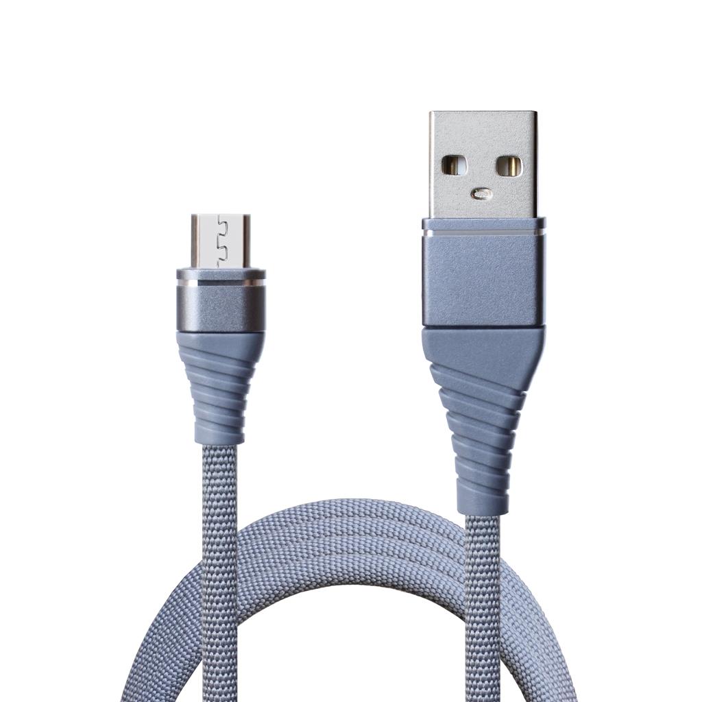 Кабель Grand-X USB-microUSB, Cu, 2.1A, 1.2м Grey (NM012GR) в интернет-магазине, главное фото