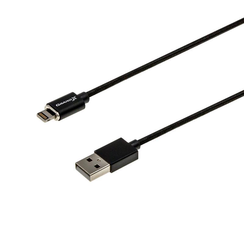 Кабель Grand-X USB-Lightning, 1м, Black (MG-01L) інструкція - зображення 6