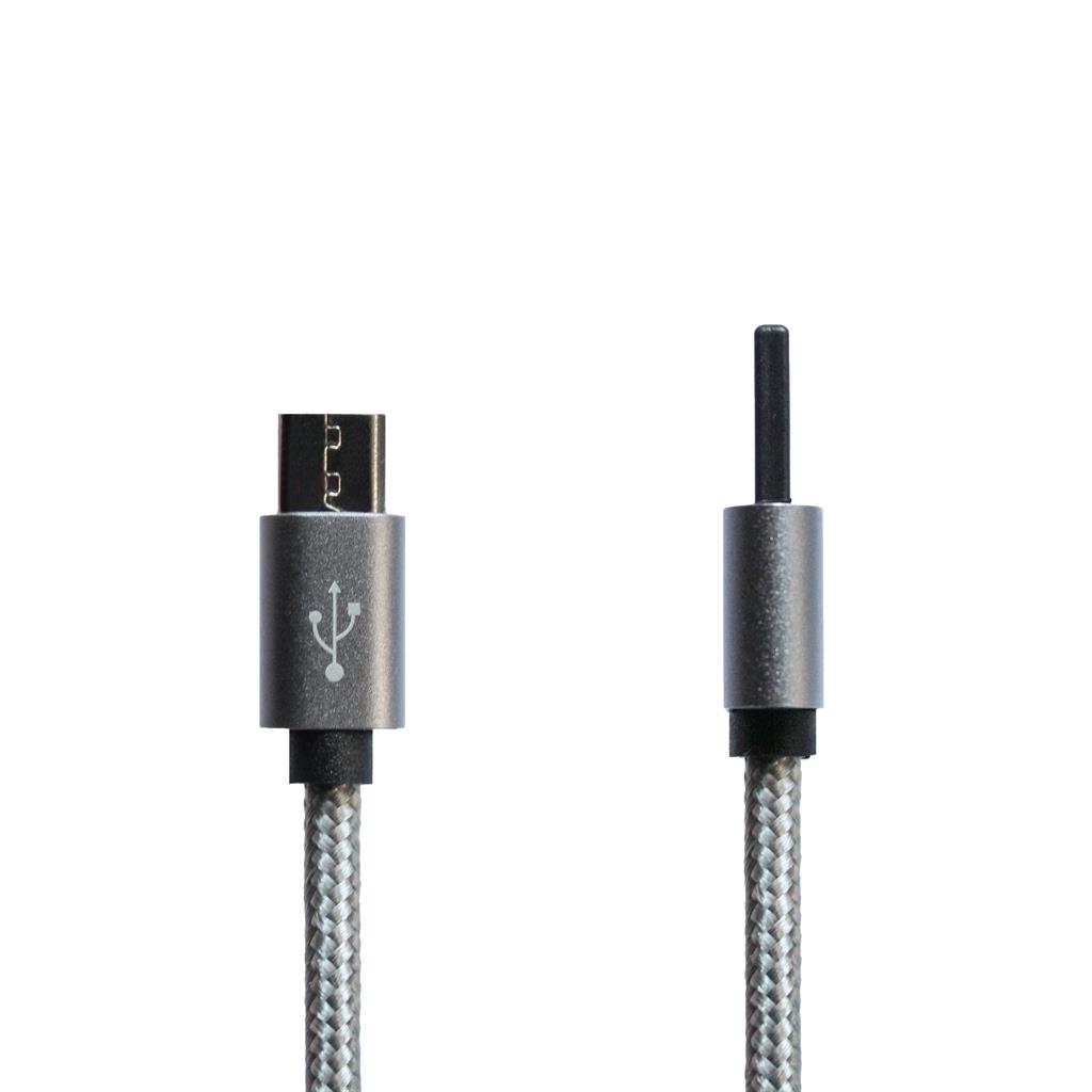 в продажу Кабель Grand-X USB-microUSB 1м, Grey/Black (FM02) - фото 3