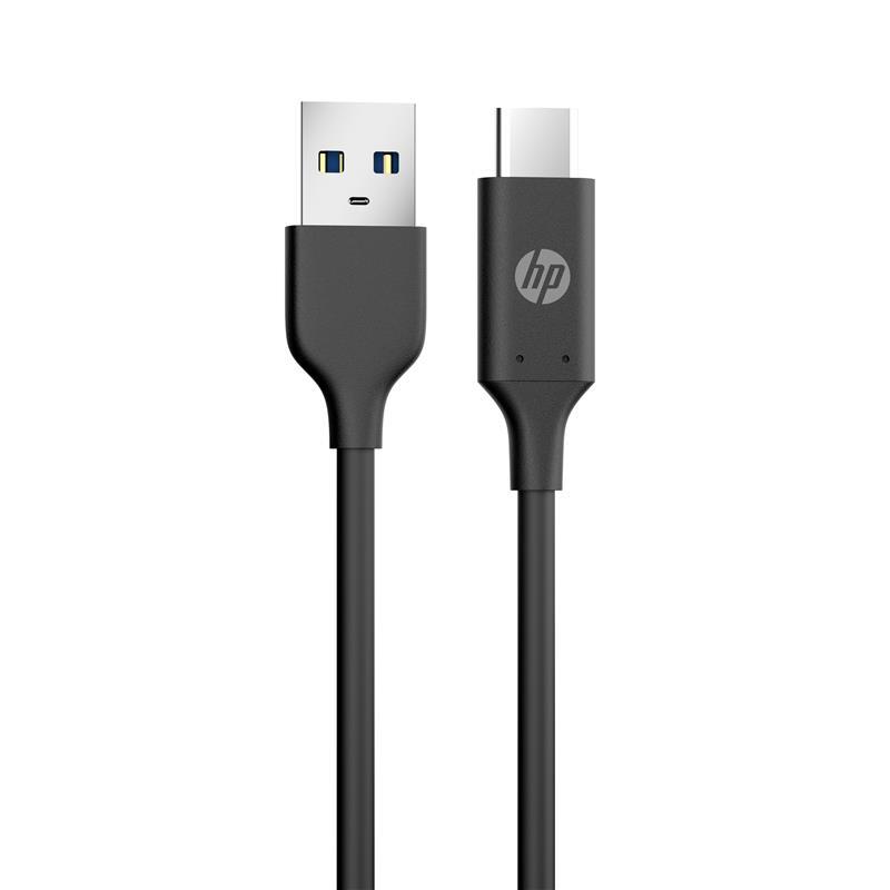 Купить кабель HP USB - USB-C, 1м, PVC, Black (DHC-TC101-1M) в Кривом Роге