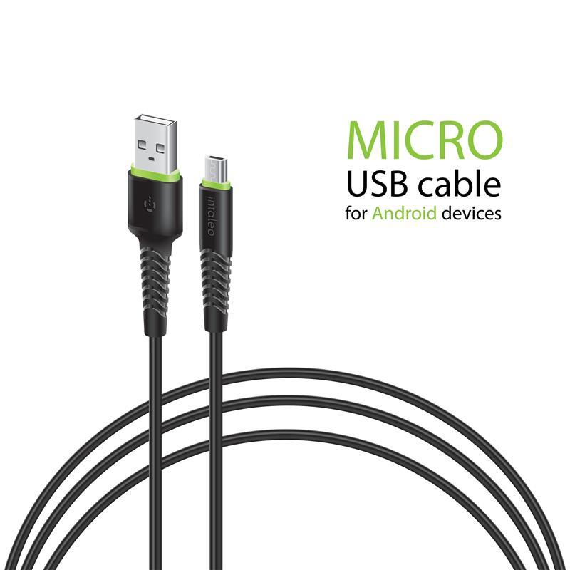 Характеристики кабель Intaleo CBFLEXM0 USB-microUSB 0.2м Black (1283126487422)