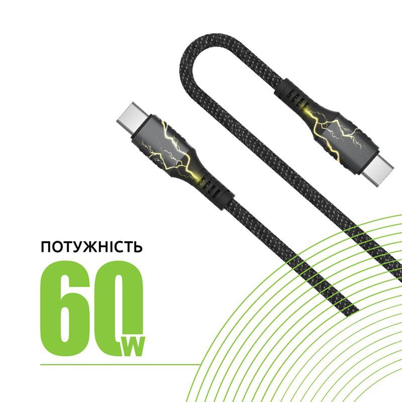 продаём Intaleo CBGPD60WTT1 USB Type-C-USB Type-C 1.2м Grey (1283126518096) в Украине - фото 4