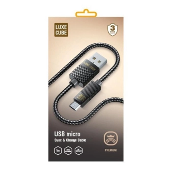 продаём Luxe Cube Premium USB-microUSB, 1м, Grey (8886668686167) в Украине - фото 4