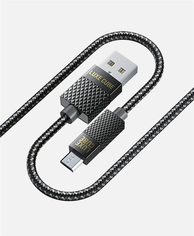 Luxe Cube Premium USB-microUSB, 1м, Grey (8886668686167)