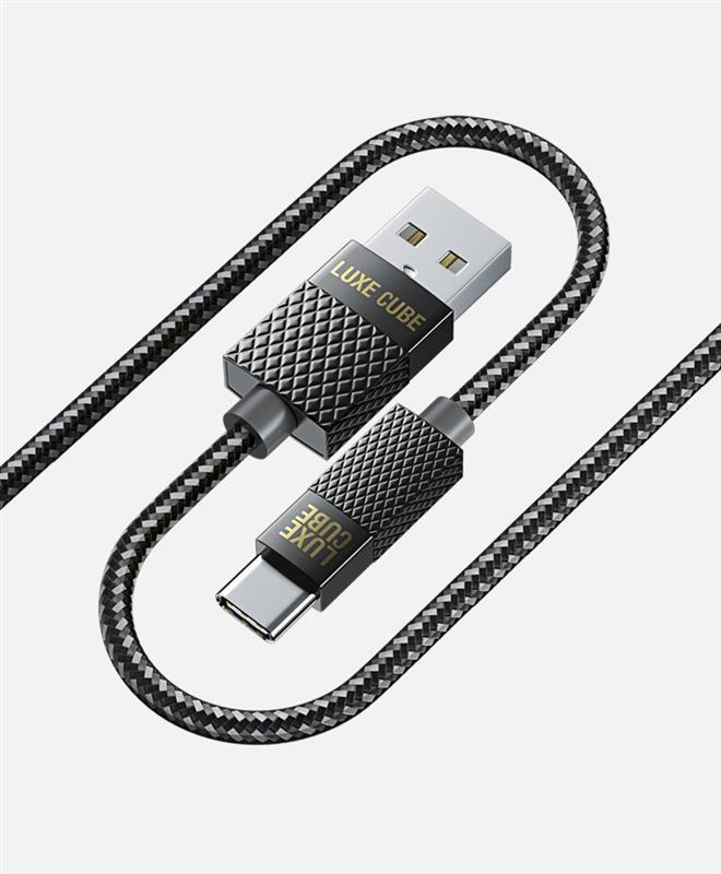 Luxe Cube Premium USB-USB Type C, 1м, Grey (8889996899667)