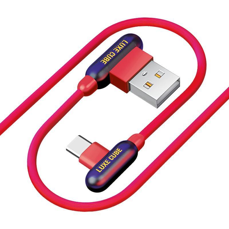 Кабель Luxe Cube Game USB-USB Type C, 1м, Red (8886668686136)