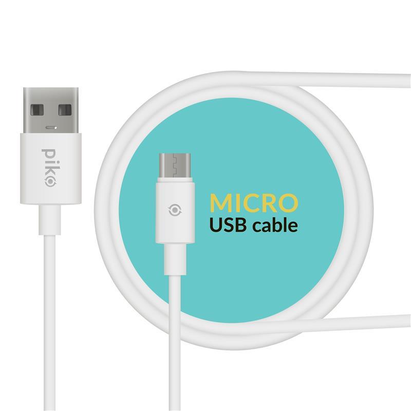 Кабель Piko CB-UM11 USB-microUSB 1.2м White (1283126496172) в інтернет-магазині, головне фото