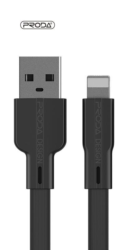 Кабель Proda PD-B18i  USB-Lightning, 1м, Black в интернет-магазине, главное фото