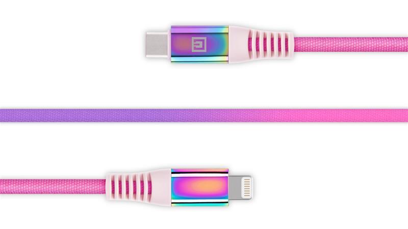 Кабель Real-El Rainbow USB-C-Lightning, 1м (4743304104710) отзывы - изображения 5