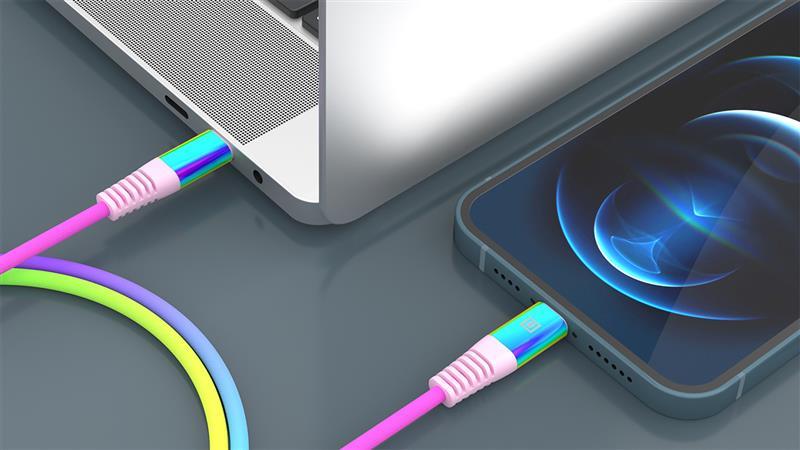 Кабель Real-El Rainbow USB-C-Lightning, 1м (4743304104710) характеристики - фотографія 7