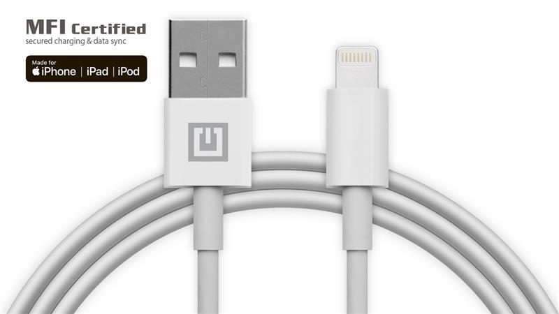 Real-El USB-Lightning 1m, White (4743304104666)
