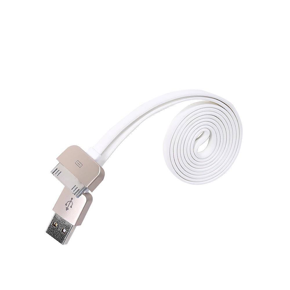 Характеристики кабель Remax RC-D002i4 King Kong iPhone 4/4s 30pin, 1м, White (6954851220886)