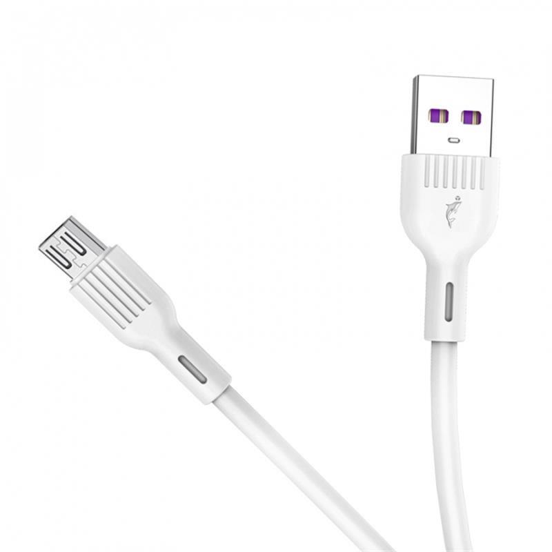 Кабель SkyDolphin S03V USB - microUSB 1м, White (USB-000421) ціна 207 грн - фотографія 2