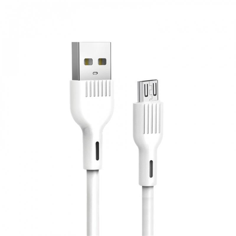 Кабель SkyDolphin S03V USB - microUSB 1м, White (USB-000421)