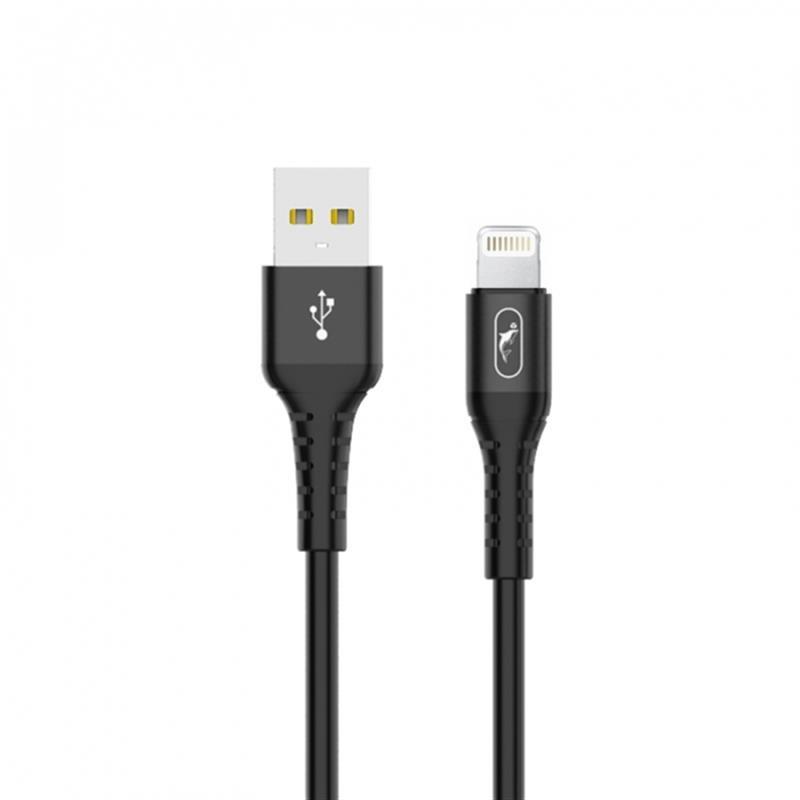 Кабель SkyDolphin S05L TPE Frost Line USB - Lightning 1м, Black (USB-000549) в интернет-магазине, главное фото