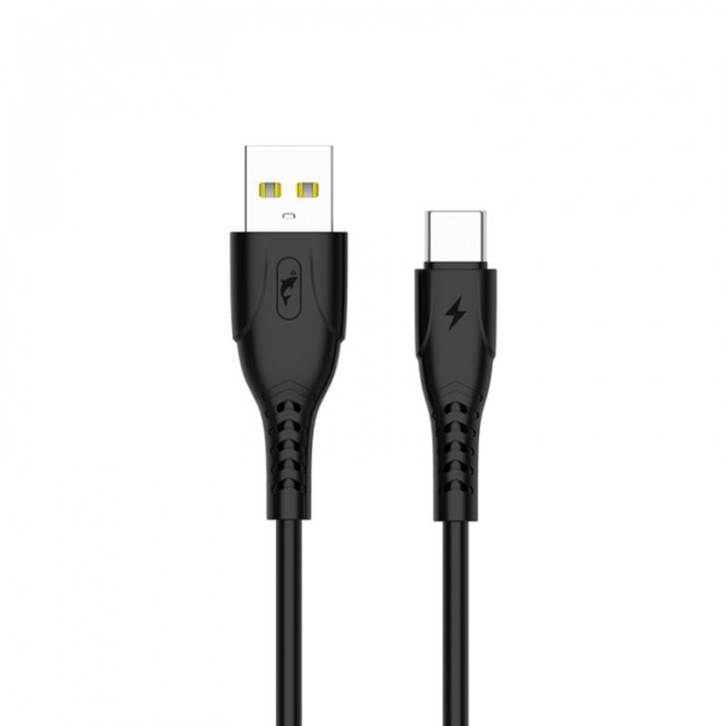 Кабель SkyDolphin S08T USB - Type-C 1м, Black (USB-000563) в интернет-магазине, главное фото