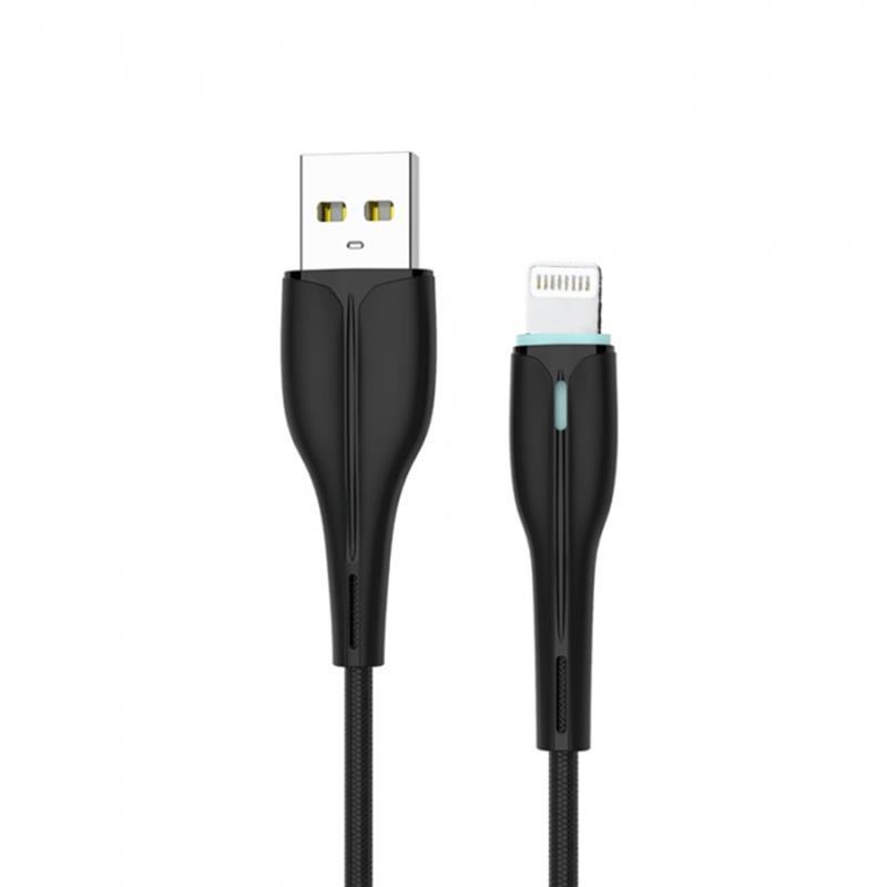 Кабель SkyDolphin S48L USB - Lightning 1м, Black (USB-000422) в інтернет-магазині, головне фото