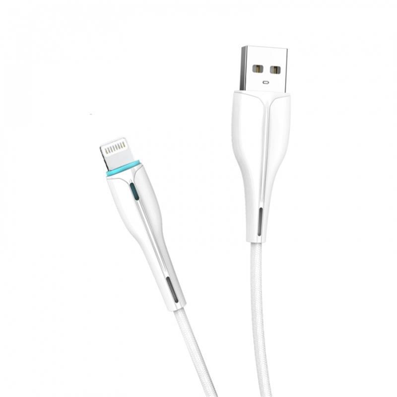 Кабель SkyDolphin S48L USB - Lightning 1м, White (USB-000423) ціна 259 грн - фотографія 2
