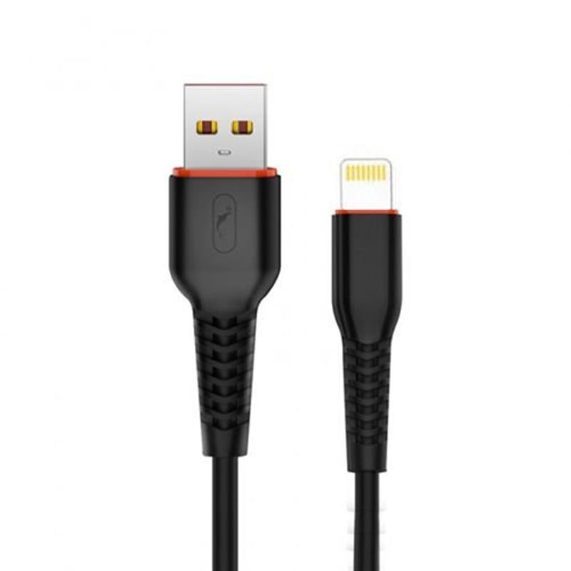 Кабель SkyDolphin S54L Soft USB - Lightning 1м, Black (USB-000428) в інтернет-магазині, головне фото