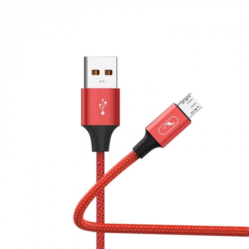 Кабель SkyDolphin S55V Neylon USB - microUSB 1м, Red (USB-000439) ціна 142 грн - фотографія 2