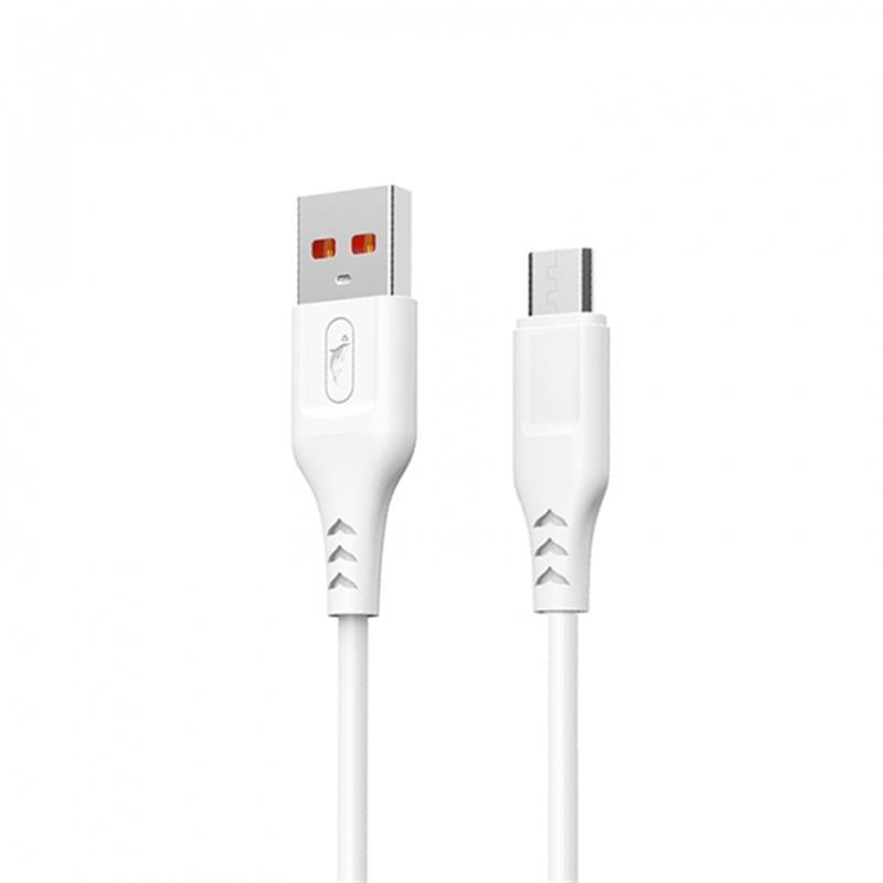 Кабель SkyDolphin S61VB USB - мicroUSB 2м, White (USB-000451) в интернет-магазине, главное фото