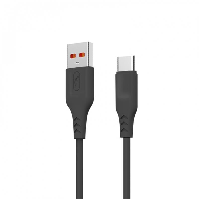 Кабель SkyDolphin S61TB USB - Type-C 2м, Black (USB-000446) в интернет-магазине, главное фото