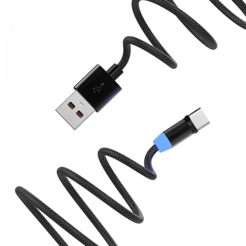 Кабель SkyDolphin S59T Magnetic USB - Type-C 1м, Black (USB-000441) цена 233 грн - фотография 2