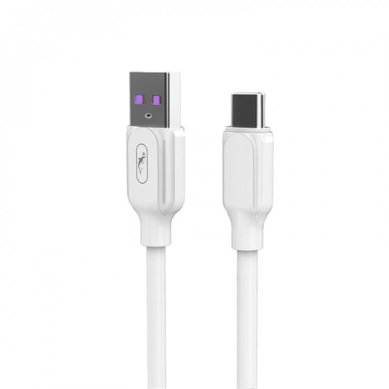 Кабель SkyDolphin S56T Super Fast TPE USB - Type C 1м, White (USB-000572) в интернет-магазине, главное фото