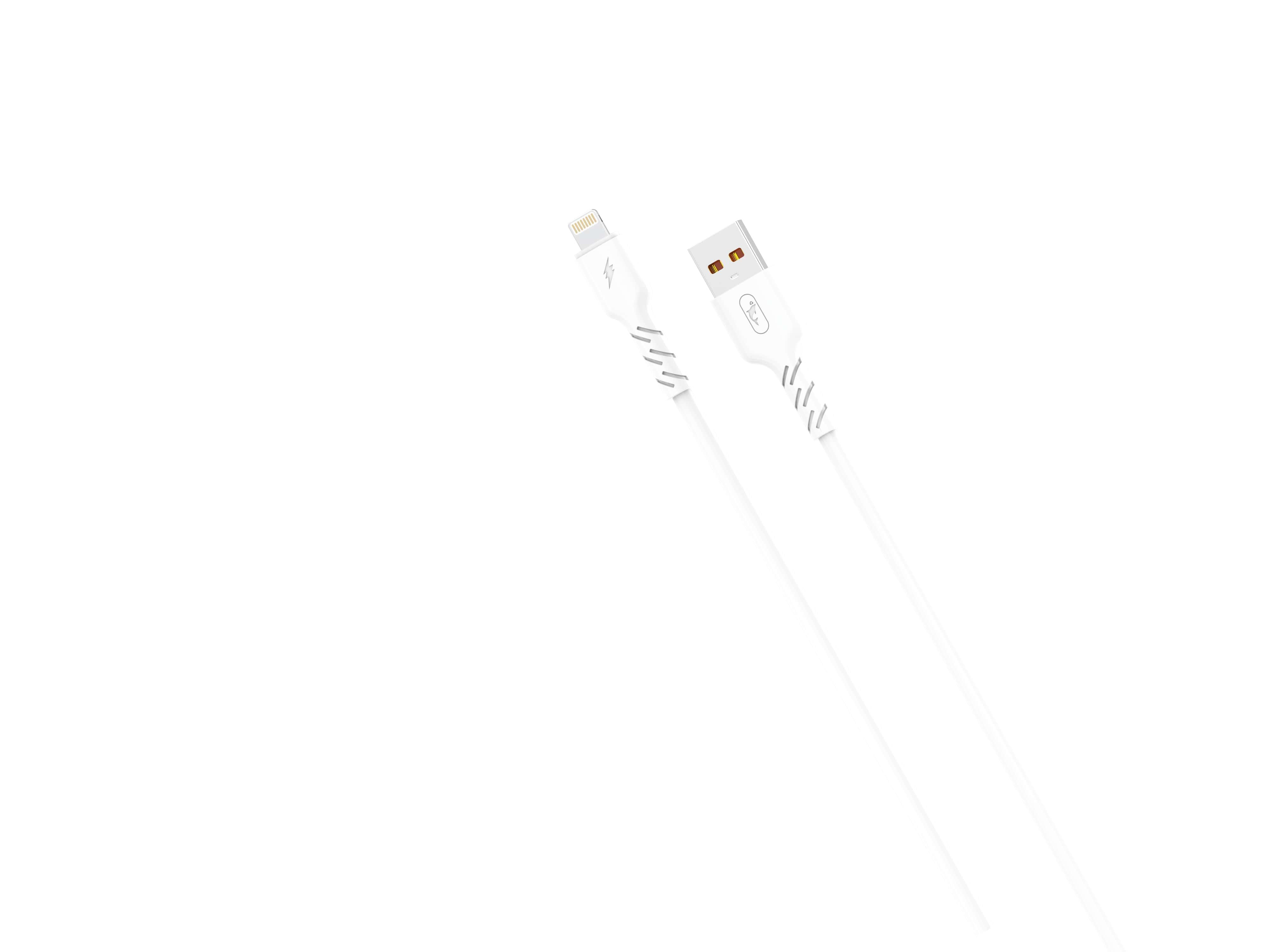 SkyDolphin S07L TPE High Elastic Line USB - Lightning 1м, White (USB-000593)