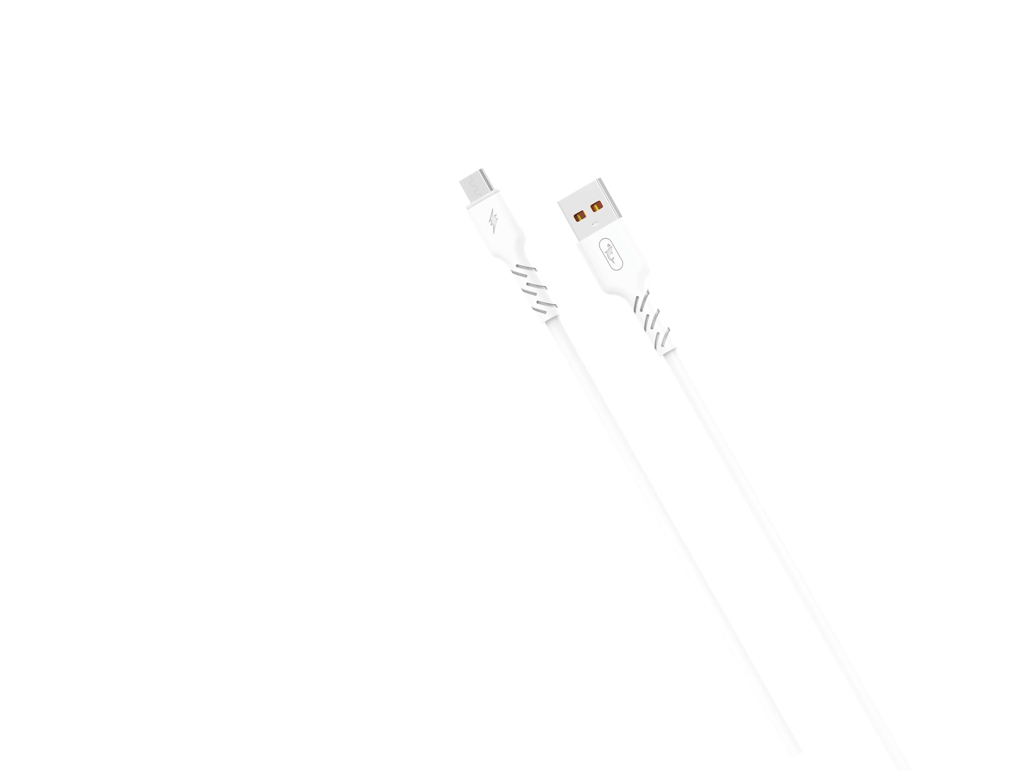 Кабель SkyDolphin S07V TPE High Elastic Line USB - microUSB 1м, White (USB-000597) в інтернет-магазині, головне фото
