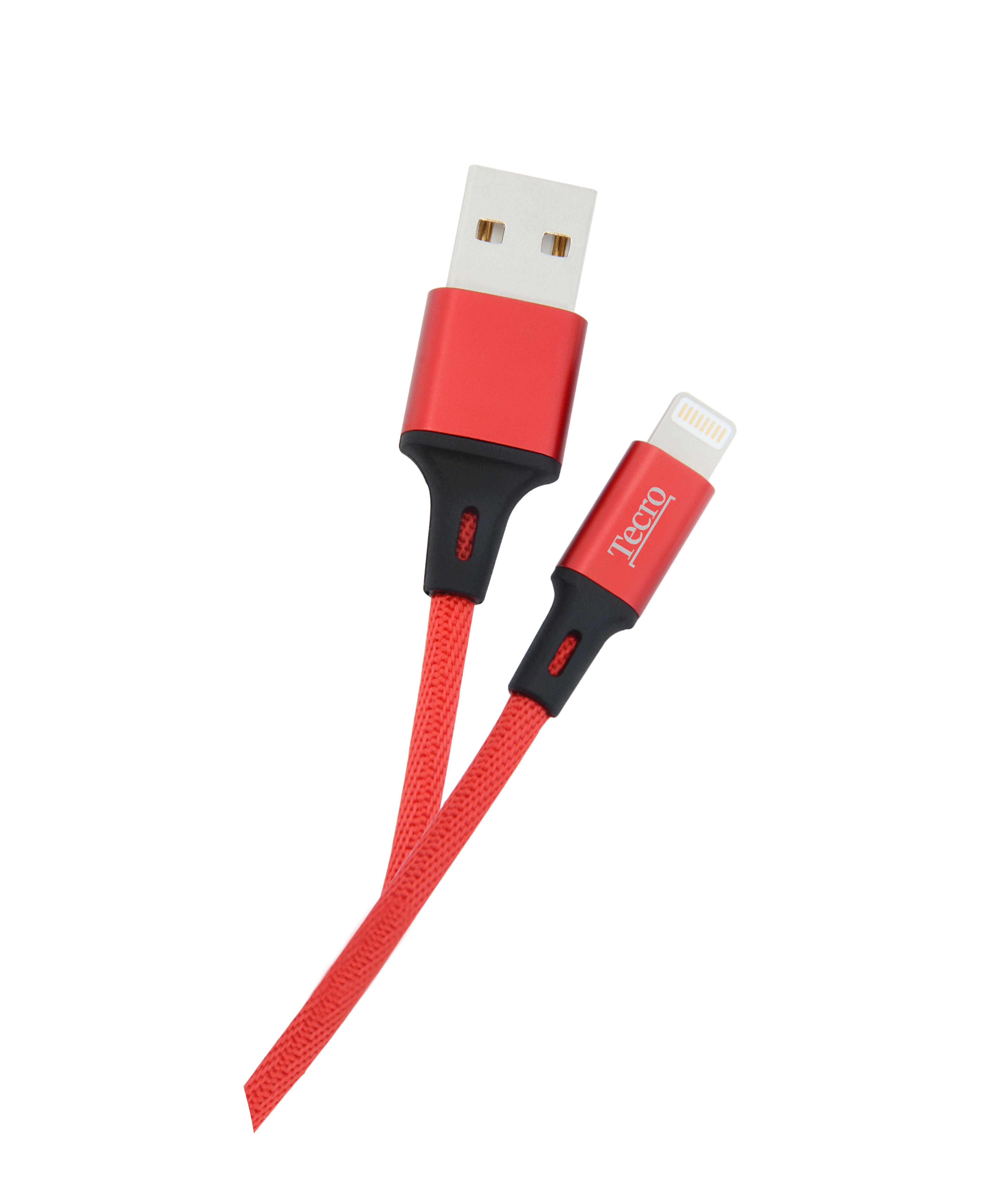 Кабель Tecro USB-Lightning, 1м Red (LT-0100RD) в інтернет-магазині, головне фото