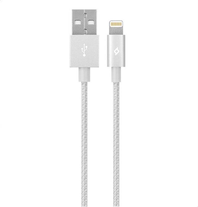 Кабель Ttec USB - Lightning, AlumiCable, 1.2м, Silver, MFi (2DKM02G)