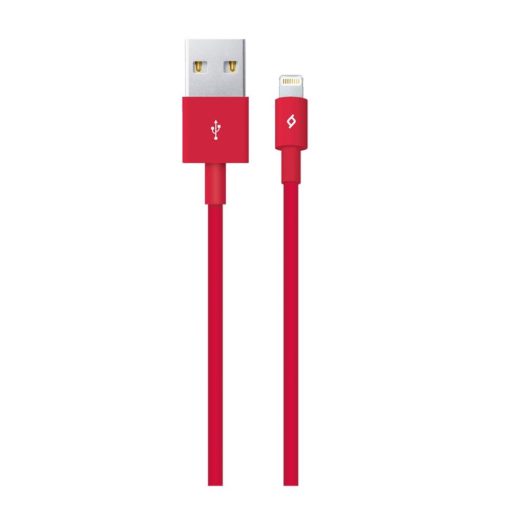 Кабель Ttec USB - Lightning, 1м, Red (2DK7508K)