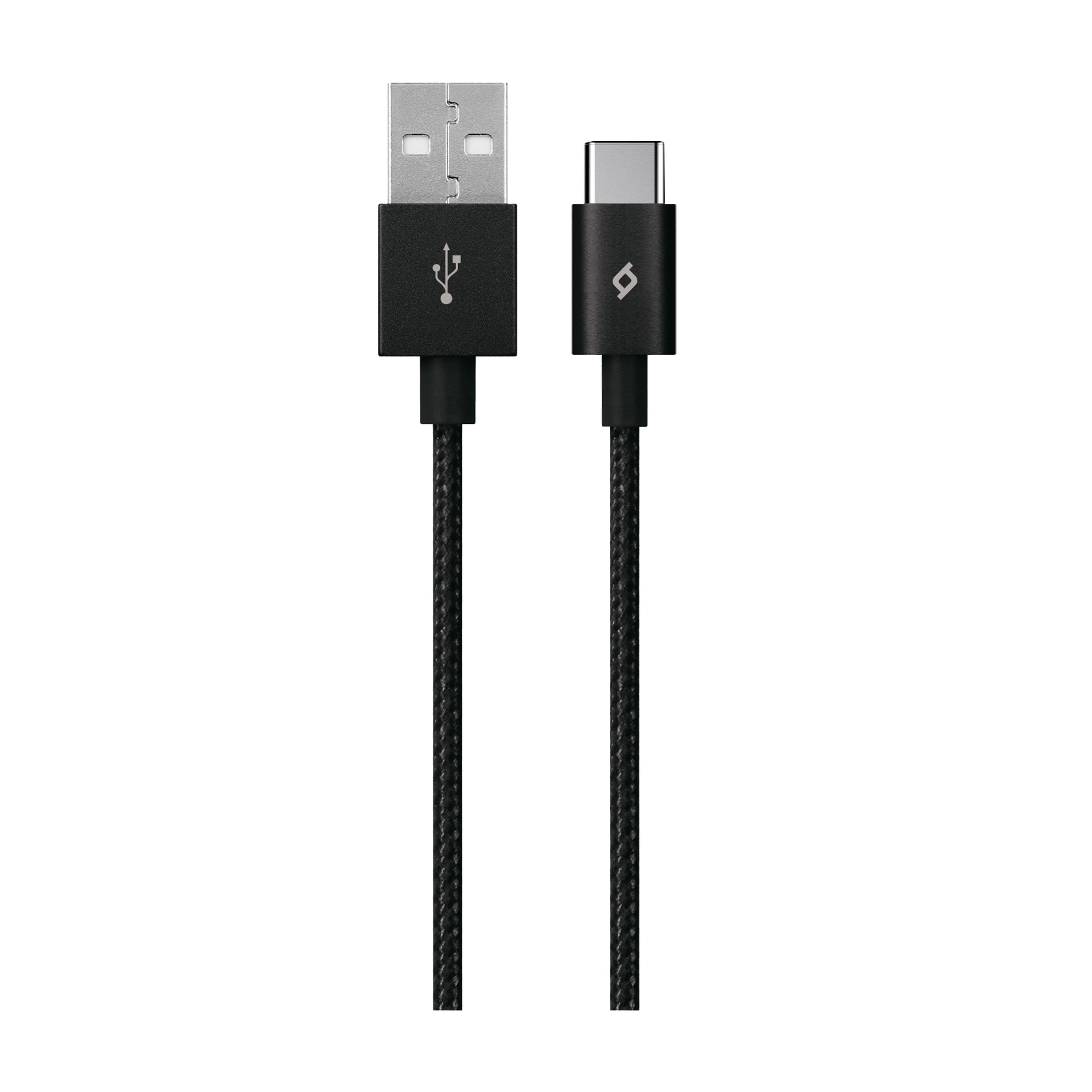 Ttec USB - Type-C, AlumiCable, 1.2м, Black (2DK18S)