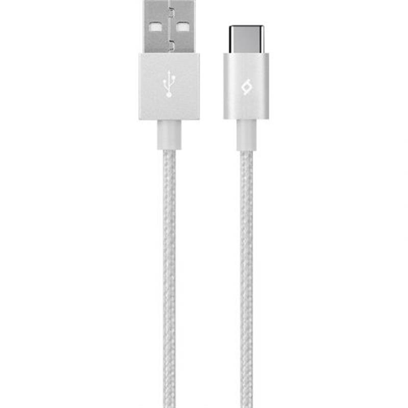 Ttec USB - Type-C, AlumiCable, 1.2м, Silver (2DK18G)