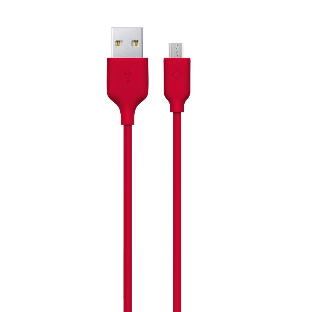 Ttec USB - мicroUSB 1.2м, Red (2DK7530K)