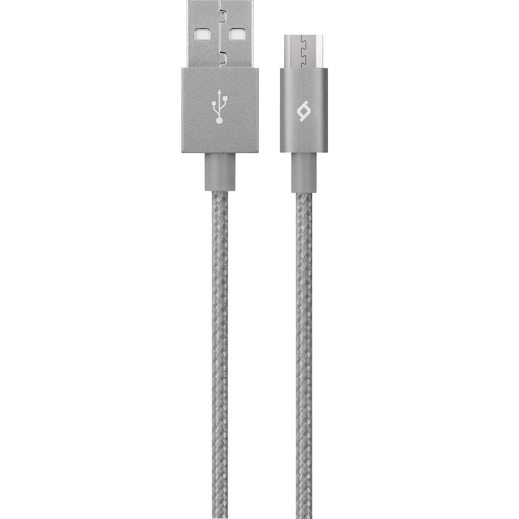 Ttec USB - мicroUSB AlumiCable, 1.2м, Space Gray (2DK11UG)