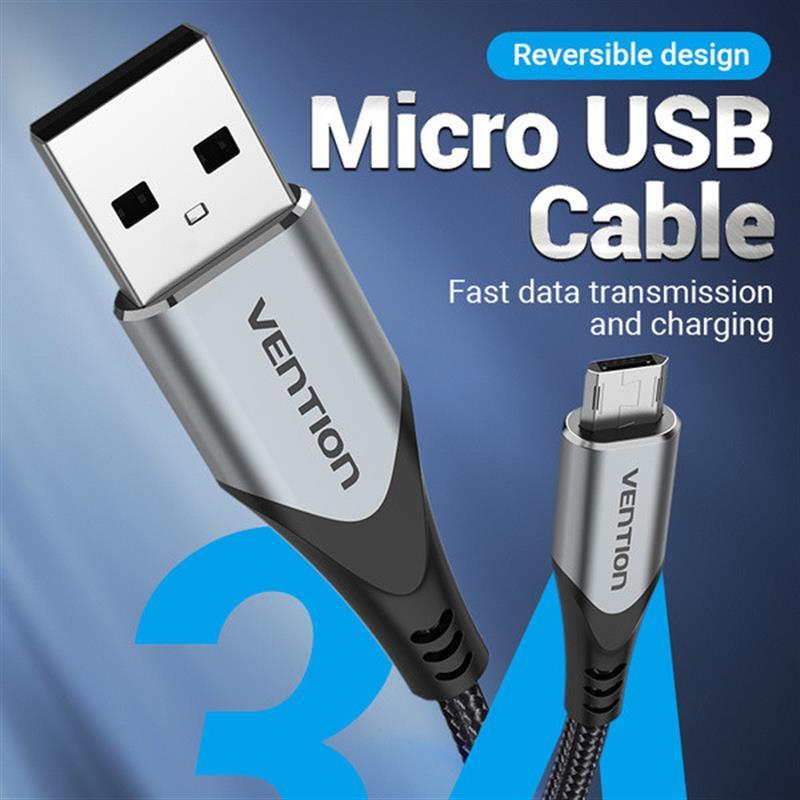 продаём Vention USB - microUSB 3A 2 m, Black (COCHH) в Украине - фото 4