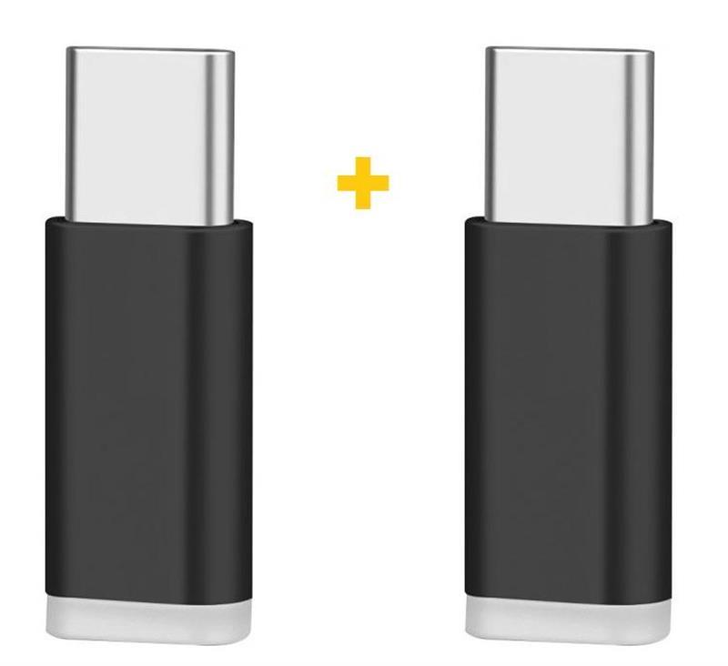 Адаптер XoKo AC-010 microUSB-USB Type-C Black 2шт. (XK-AC010-BK2) в интернет-магазине, главное фото