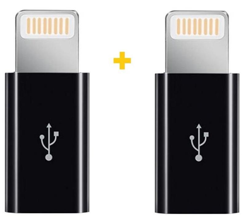 XoKo AC-030 microUSB-Lightning Black 2шт. (XK-AC030-BK2)