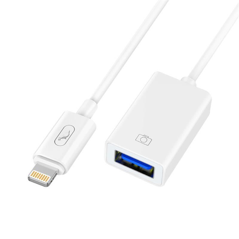 Дата кабель OTG SkyDolphin OT01 OTG Lightning - USB White (ADPT-00028) в інтернет-магазині, головне фото