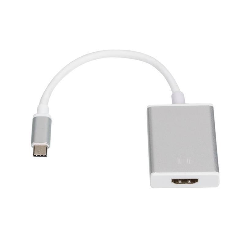 Переходник Atcom USB Type-C-HDMI, 0.1м, White (13888)