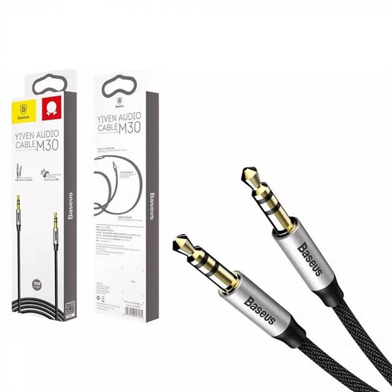 Аудио-кабель Baseus Yiven M30 Yiven M30 3.5мм-M/3.5 мм-M, 1.5м, Silver/Black (CAM30-CS1) цена 155.40 грн - фотография 2