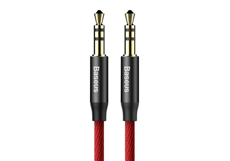 Аудио-кабель Baseus Yiven M30 Yiven M30 3.5мм-M/3.5 мм-M, 1.5м, Red/Black (CAM30-C91)