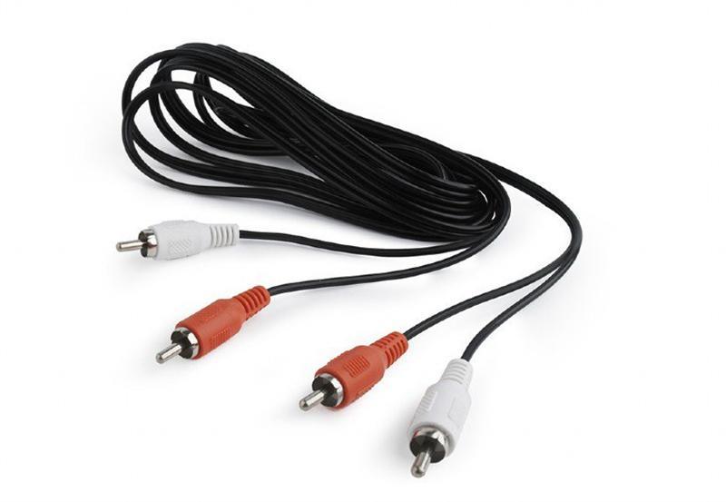 Аудіо-кабель Cablexpert 2хRCA(M)-2хRCA(M), 10 м, Black (CCA-2R2R-10M) в інтернет-магазині, головне фото