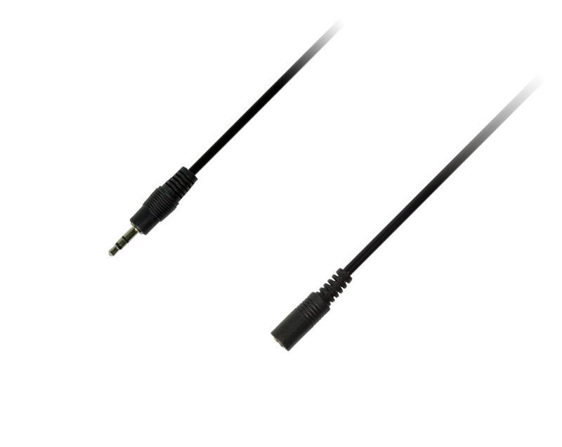 Характеристики кабель Piko AUX 3.5mm M-3.5mm F, 1.5м Black (1283126473937)