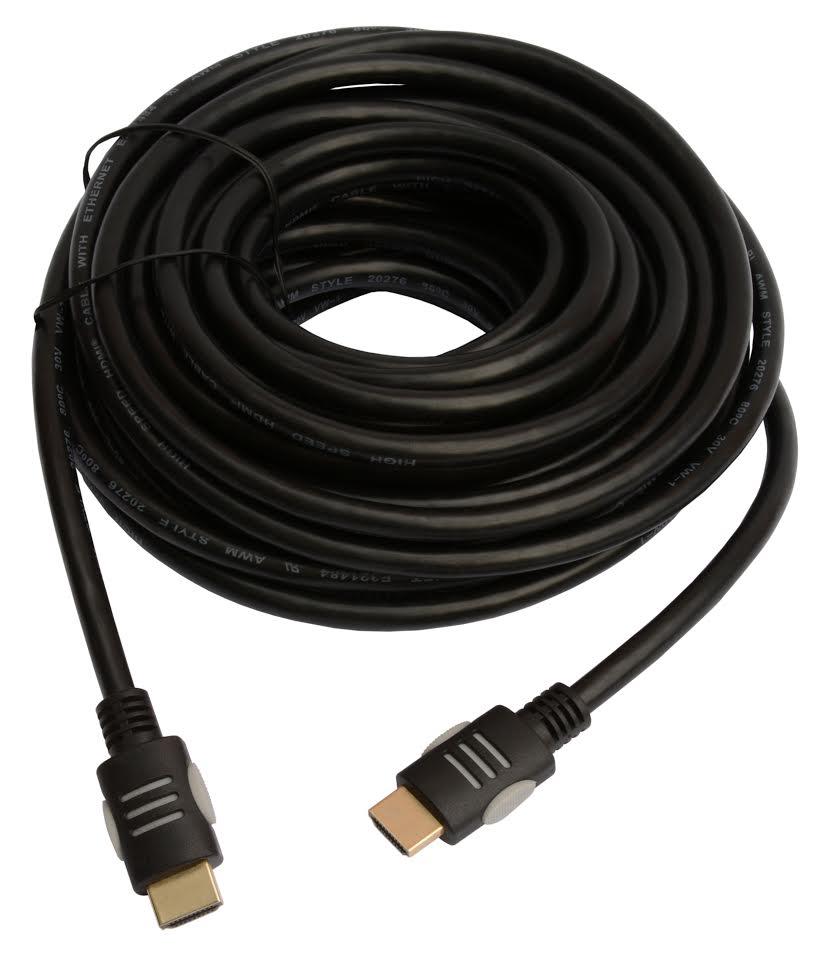 Кабель Tecro HDMI(M)-HDMI(M) v.1.4, 7.5м Black (HD 07-50) ціна 516.74 грн - фотографія 2