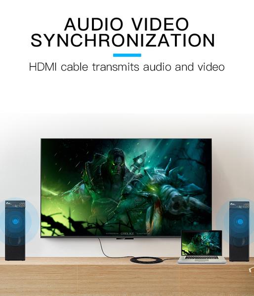 Кабель Vention HDMI-HDMI, 2 m, v2.0 (VAA-M02-B200) інструкція - зображення 6
