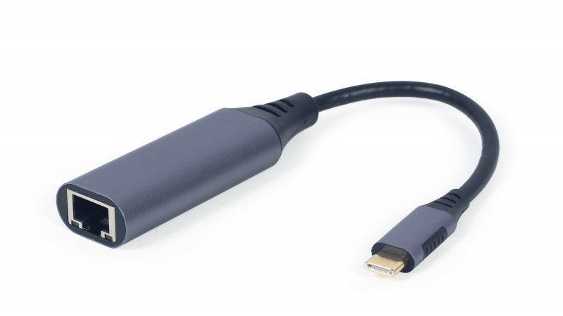 Адаптер Cablexpert USB Type-C-RJ-45, 0.15м, Black (A-USB3C-LAN-01) в інтернет-магазині, головне фото